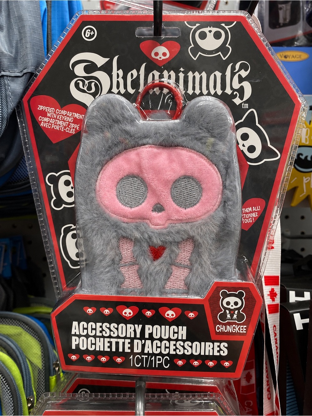 Skelanimals Chungkee Accessory Pouch Bag Charm NEW Sealed